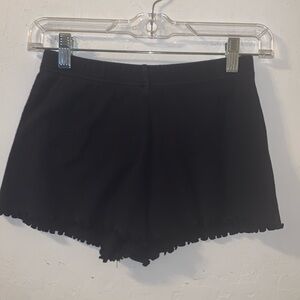 -TopShop Black Ruffle Sleepwear Bottom Shorts- 6/Medium As Is